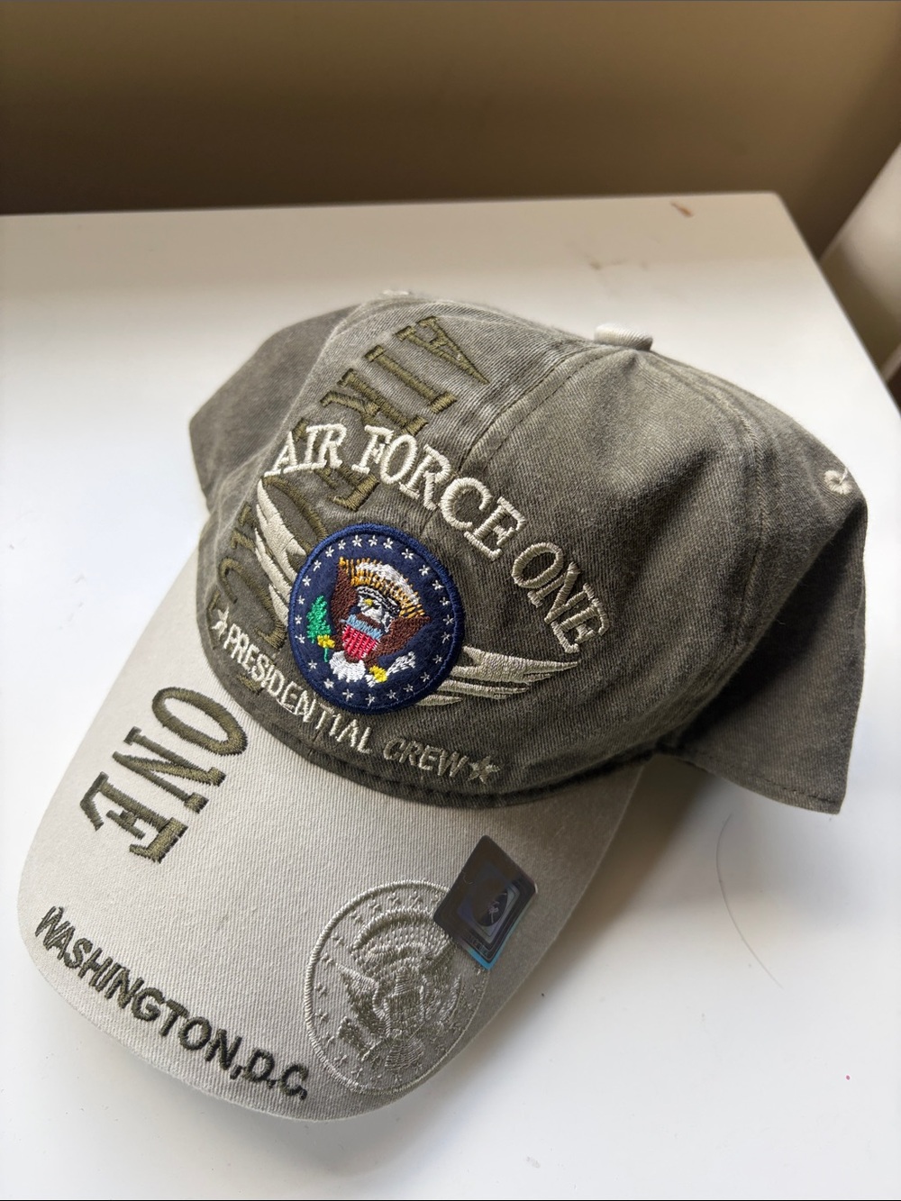 Green  Hat air force one presidential crew by Washington.d.c